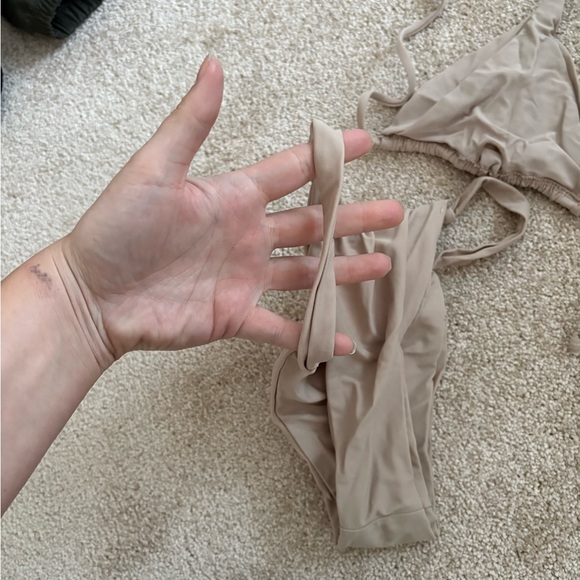 Beige Triangle Bikini Set - Picture 6 of 6